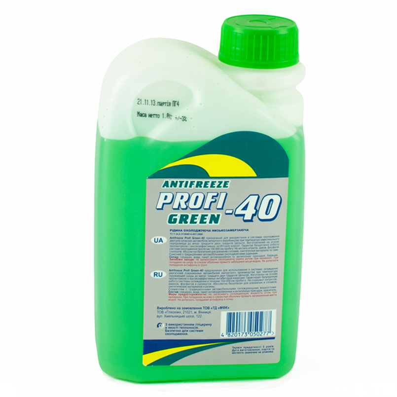 Антифриз PROFI-40  Green (-30 С ), 1кг x62