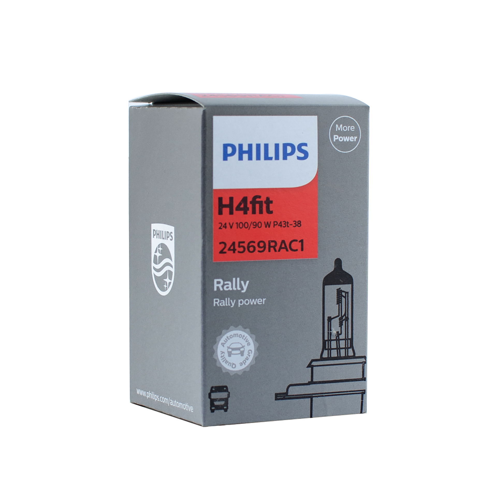 24569RAC1 (PHILIPS) H4 Rally 24V 100/90W P43t-381