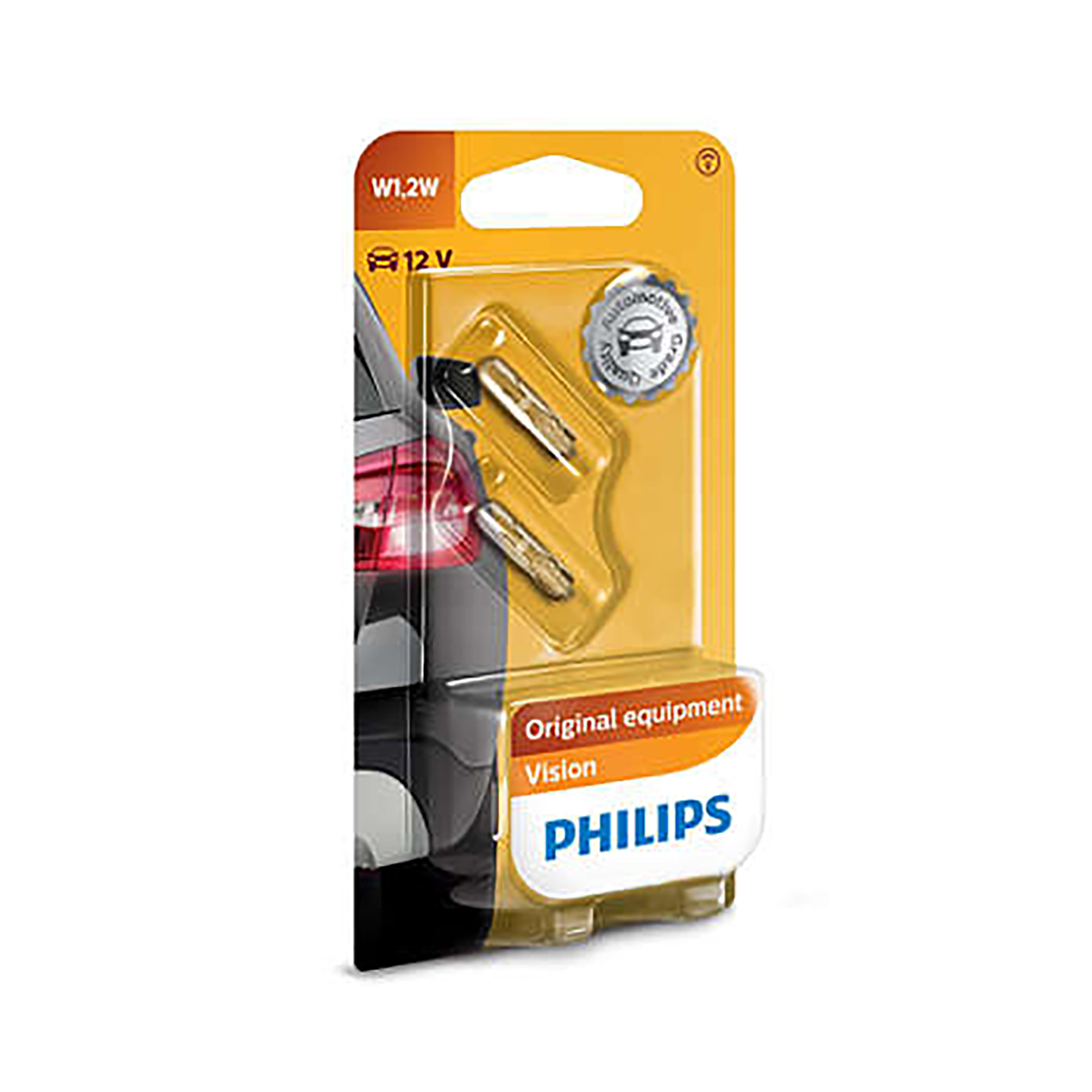 12516B2 (PHILIPS) W1,2W 12V 1,2W W2X4,6d, Blst. 2 pc.1