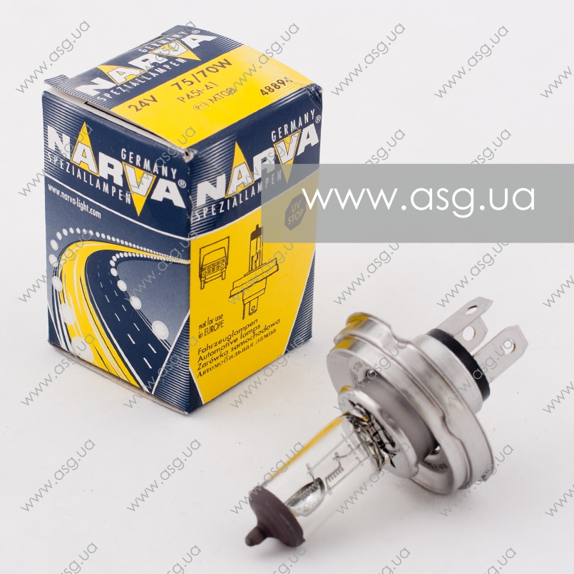 488943000 NARVA Лампа H4 RALLY 24V 75/70W P45t1