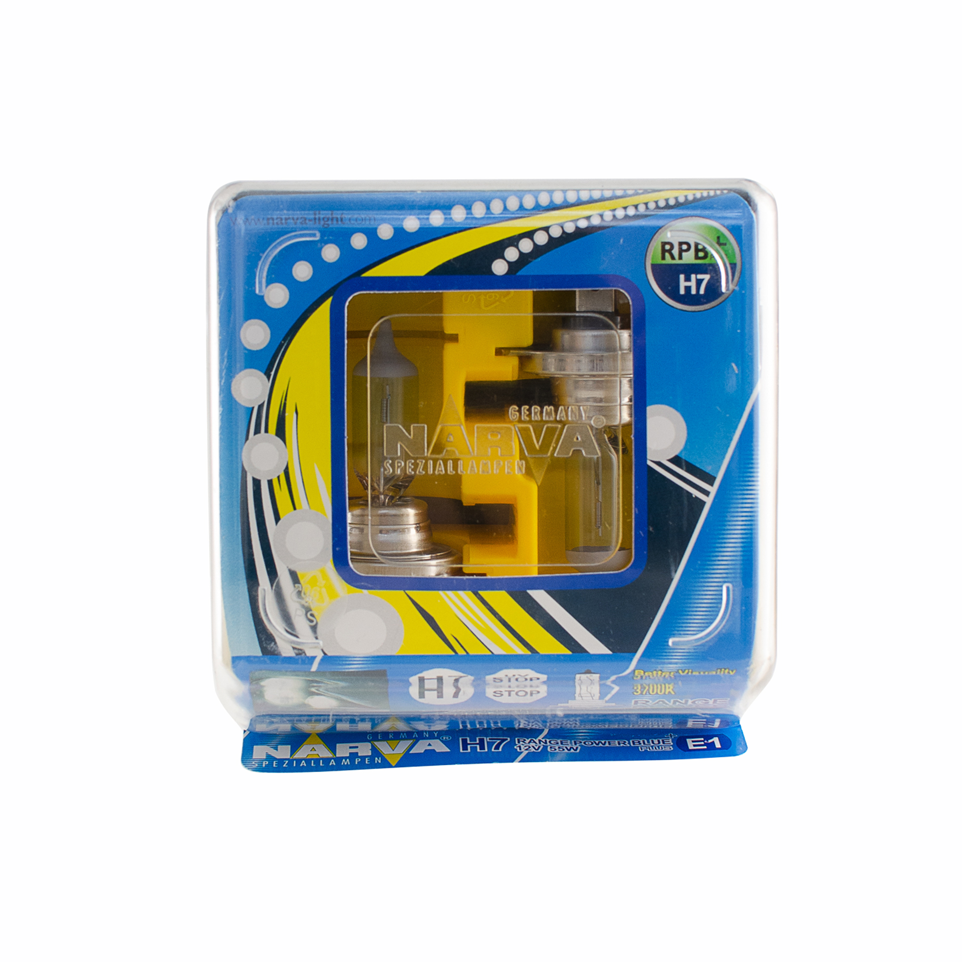 TWIN SET H7 12V 55W RANGE POWER BLUE+1