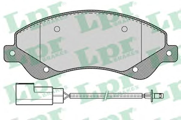 05P1259  LPR - Гальмівні колодки до дисків (F, V, з датчиком)1