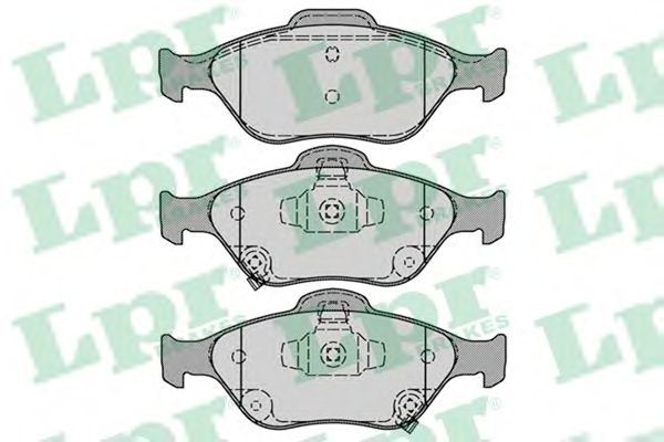 05P1283  LPR - Гальмівні колодки до дисків (F, V, з датчиком)1