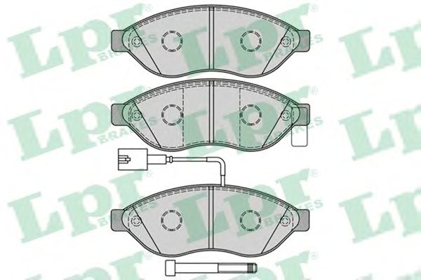 05P1287  LPR - Гальмівні колодки до дисків (F, V, з датчиком)1