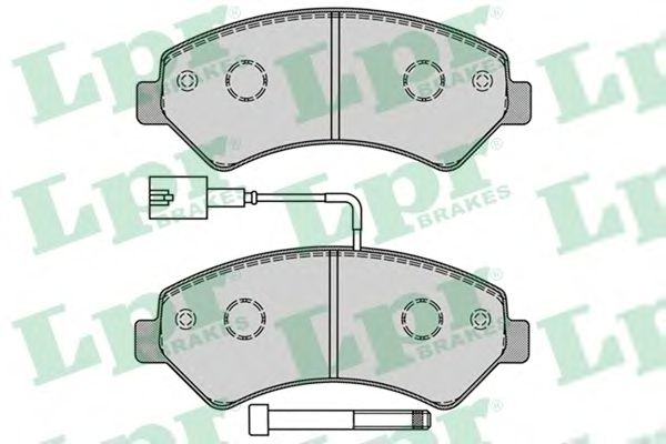 05P1288  LPR - Гальмівні колодки до дисків (F, V, з датчиком)1