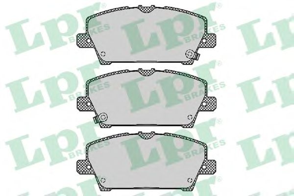 05P1317  LPR - Гальмівні колодки до дисків (F, з датчиком)1