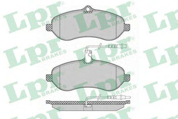 05P1348  LPR - Гальмівні колодки до дисків (F, V, з датчиком)1