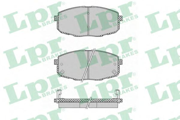 05P1375  LPR - Гальмівні колодки до дисків (F, V, з датчиком)1