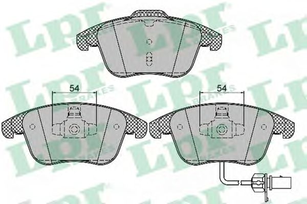 05P1391  LPR - Гальмівні колодки до дисків (F, V, з датчиком)1