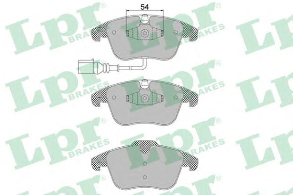 05P1392  LPR - Гальмівні колодки до дисків (F, з датчиком)1
