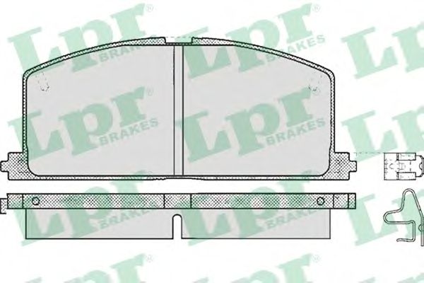 05P268  LPR - Гальмівні колодки до дисків (F, V, з датчиком)1