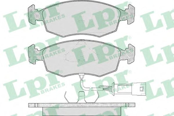 05P269  LPR - Гальмівні колодки до дисків (F, з датчиком)1