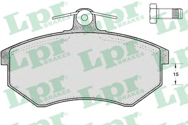 05P299  LPR - Гальмівні колодки до дисків (F, V)1