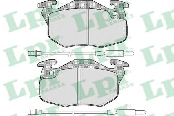 05P384  LPR - Гальмівні колодки до дисків (F, S, з датчиком)1
