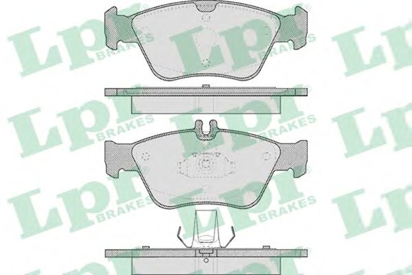 05P409  LPR - Гальмівні колодки до дисків (F, V)1