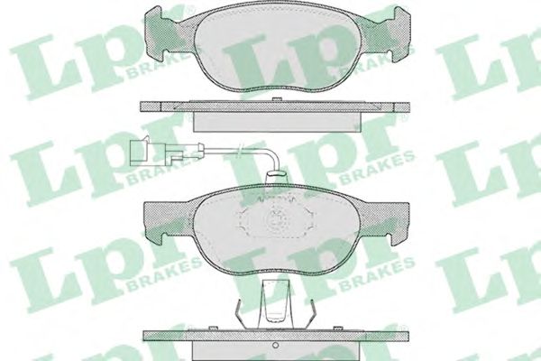 05P424  LPR - Гальмівні колодки до дисків (F, S, з датчиком)1