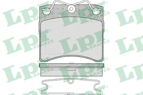 05P437  LPR - Гальмівні колодки до дисків (F, V)1