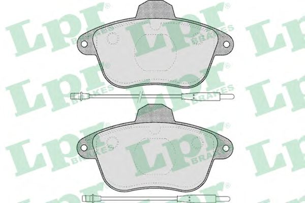 05P478  LPR - Гальмівні колодки до дисків (F, V, з датчиком)1