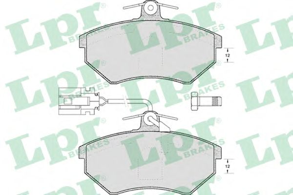 05P495  LPR - Гальмівні колодки до дисків (F, V, з датчиком)1