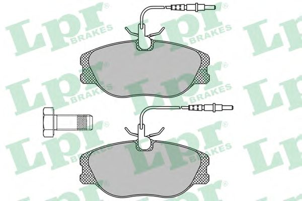 05P498  LPR - Гальмівні колодки до дисків (F, V, з датчиком)1