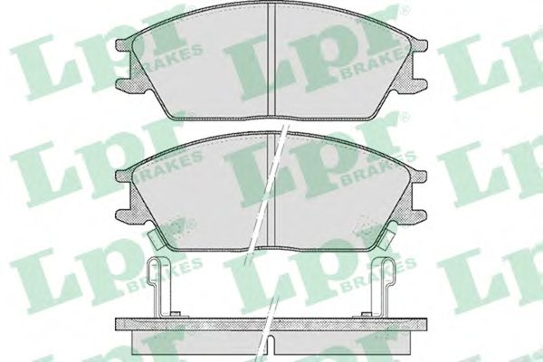 05P542  LPR - Гальмівні колодки до дисків (F, V, з датчиком)1