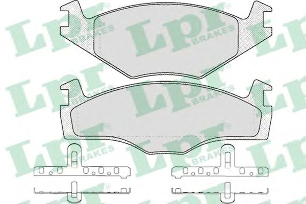 05P591  LPR - Гальмівні колодки до дисків (F, S)1