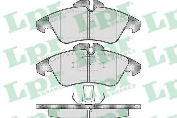 05P608  LPR - Гальмівні колодки до дисків (F, V)1