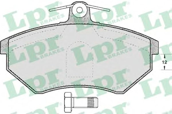 05P613  LPR - Гальмівні колодки до дисків (F, V)1