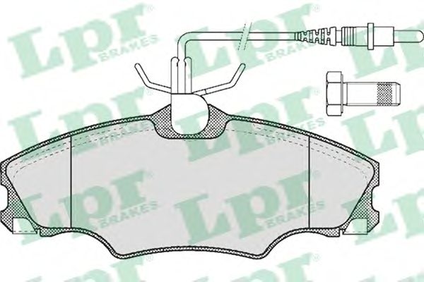 05P619  LPR - Гальмівні колодки до дисків (F, V, з датчиком)1