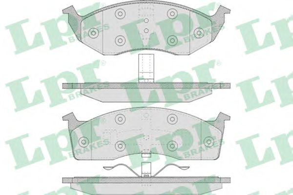 05P629  LPR - Гальмівні колодки до дисків (F)1