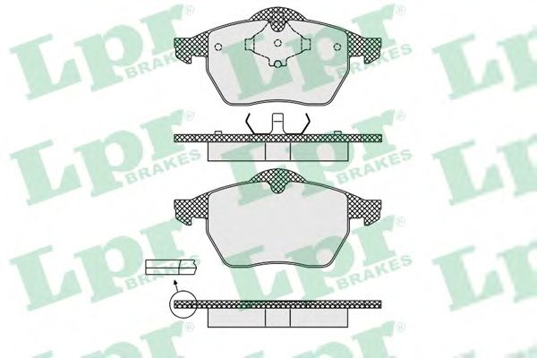 05P639  LPR - Гальмівні колодки до дисків (F, V)1