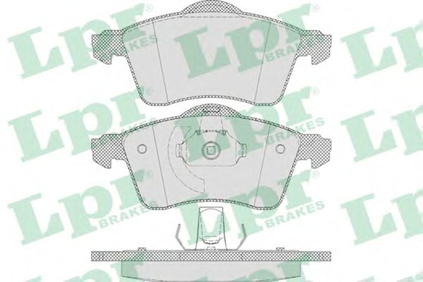 05P645  LPR - Гальмівні колодки до дисків (F, V)1