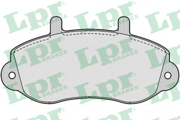 05P663  LPR - Гальмівні колодки до дисків (F, V)1
