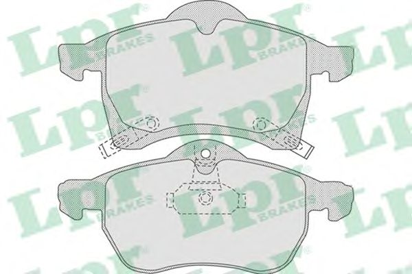 05P690  LPR - Гальмівні колодки до дисків (F, V, з датчиком)1