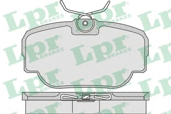 05P739  LPR - Гальмівні колодки до дисків (R, S)1