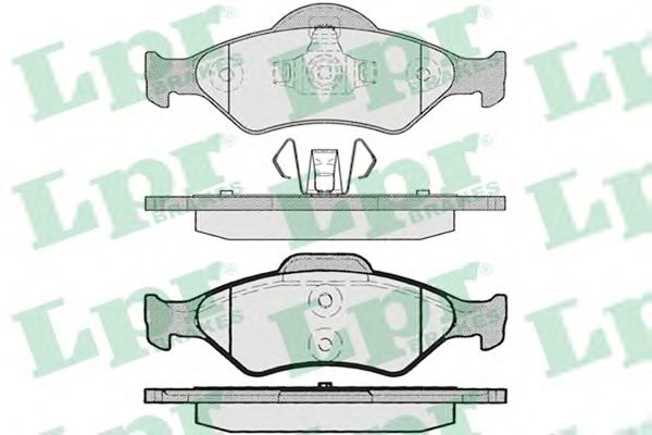 05P795  LPR - Гальмівні колодки до дисків (F, V)1