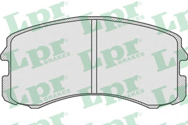 05P826  LPR - Гальмівні колодки до дисків (F)1