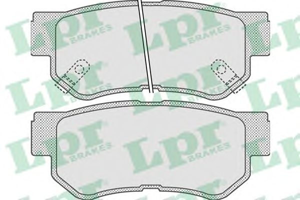 05P848  LPR - Гальмівні колодки до дисків (R)1