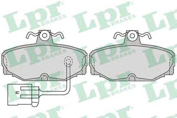 05P987  LPR - Гальмівні колодки до дисків (R, S)1