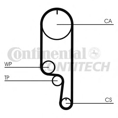CT1008   Ремінь ГРМ CONTI SYNCHROBELT19