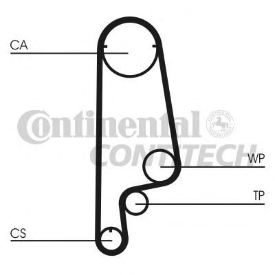 CT1070   Ремінь ГРМ CONTI SYNCHROBELT18
