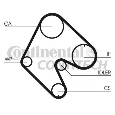 CT540   Ремінь ГРМ CONTI SYNCHROBELT18