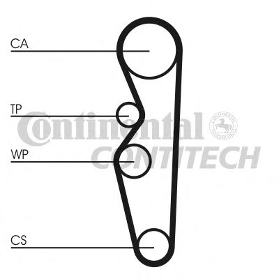 CT576   Ремінь ГРМ CONTI SYNCHROBELT2