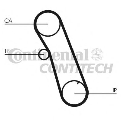 CT616   Ремінь ГРМ CONTI SYNCHROBELT2