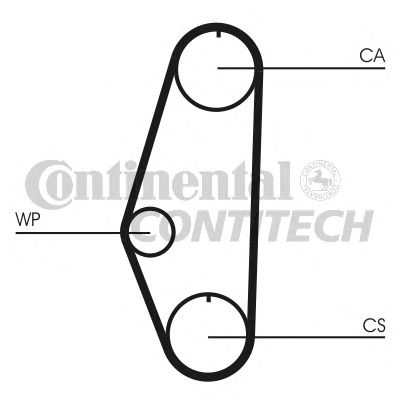 CT629   Ремінь ГРМ CONTI SYNCHROBELT2