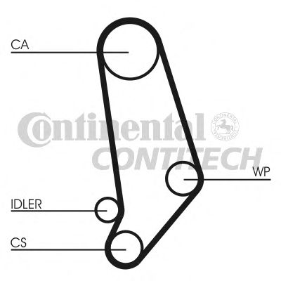 CT660   Ремінь ГРМ CONTI SYNCHROBELT2