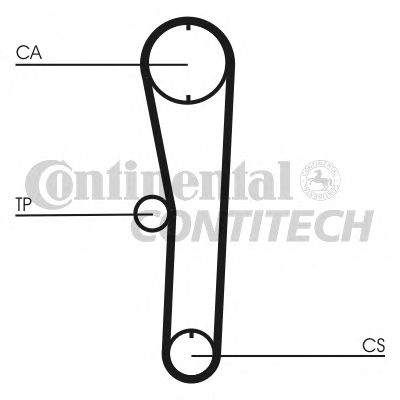 CT680   Ремінь ГРМ CONTI SYNCHROBELT3