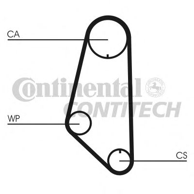 CT732   Ремінь ГРМ CONTI SYNCHROBELT2