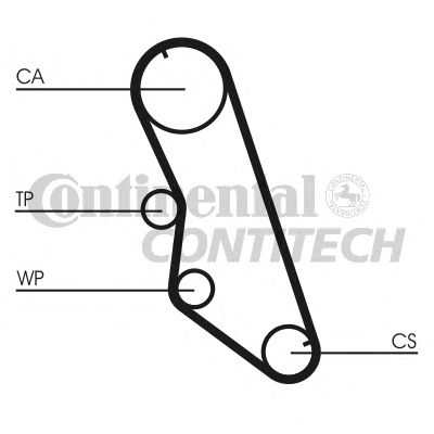 CT754   Ремінь ГРМ CONTI SYNCHROBELT2