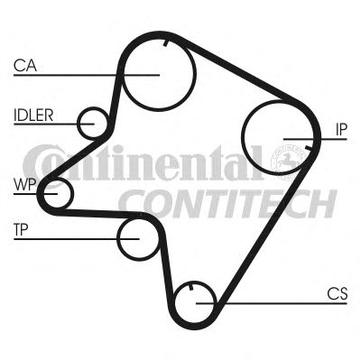 CT762   Ремінь ГРМ CONTI SYNCHROBELT18